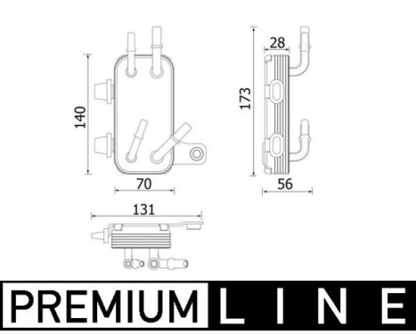 Radiator, engine cooling BEHR *** PREMIUM LINE ***
