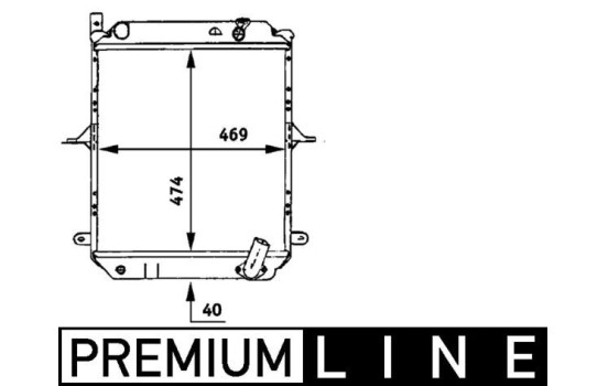 Radiator, engine cooling BEHR *** PREMIUM LINE ***