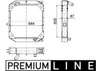 Radiator, engine cooling BEHR *** PREMIUM LINE ***