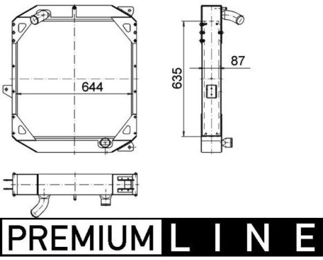 Radiator, engine cooling BEHR *** PREMIUM LINE ***