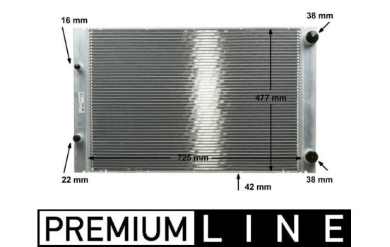Radiator, engine cooling BEHR *** PREMIUM LINE ***