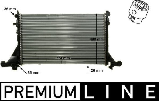 Radiator, engine cooling BEHR *** PREMIUM LINE ***