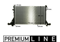 Radiator, engine cooling BEHR *** PREMIUM LINE ***