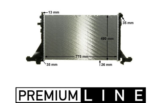 Radiator, engine cooling BEHR *** PREMIUM LINE ***