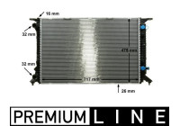 Radiator, engine cooling BEHR *** PREMIUM LINE ***