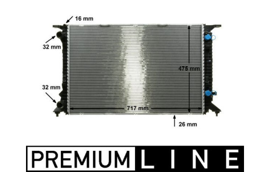 Radiator, engine cooling BEHR *** PREMIUM LINE ***