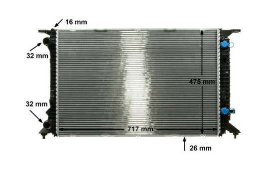 Radiator, engine cooling BEHR *** PREMIUM LINE ***, Image 11