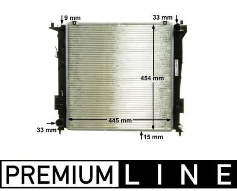 Radiator, engine cooling BEHR *** PREMIUM LINE ***