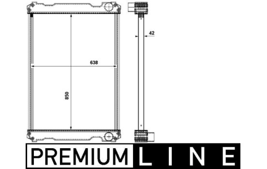 Radiator, engine cooling BEHR *** PREMIUM LINE ***