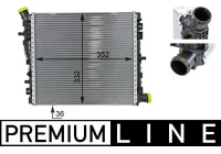 Radiator, engine cooling BEHR *** PREMIUM LINE ***