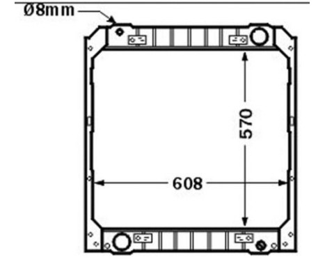 Radiator, engine cooling BEHR *** PREMIUM LINE ***, Image 2