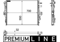 Radiator, engine cooling BEHR *** PREMIUM LINE ***