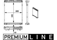 Radiator, engine cooling BEHR *** PREMIUM LINE ***