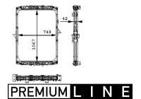 Radiator, engine cooling BEHR *** PREMIUM LINE ***