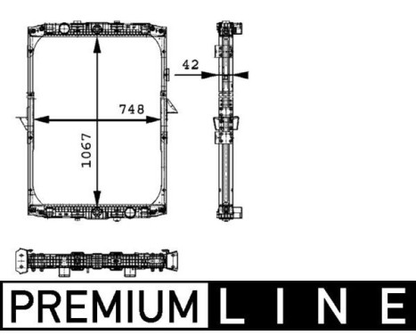 Radiator, engine cooling BEHR *** PREMIUM LINE ***