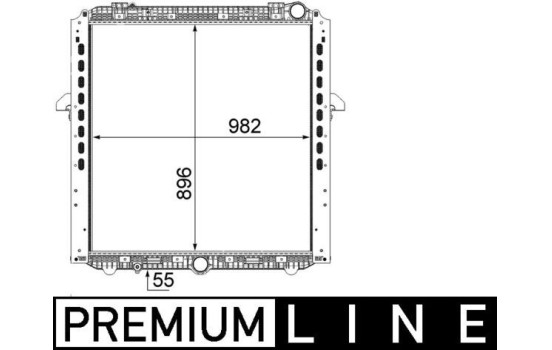Radiator, engine cooling BEHR *** PREMIUM LINE ***