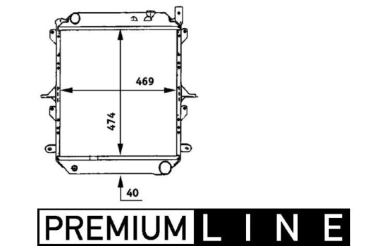 Radiator, engine cooling BEHR *** PREMIUM LINE ***