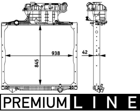 Radiator, engine cooling BEHR *** PREMIUM LINE ***