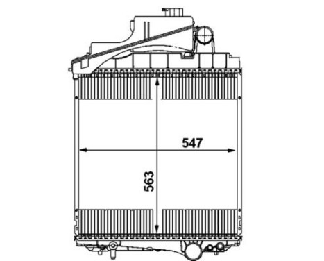 Radiator, engine cooling BEHR *** PREMIUM LINE ***, Image 2