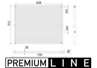 Radiator, engine cooling BEHR *** PREMIUM LINE ***