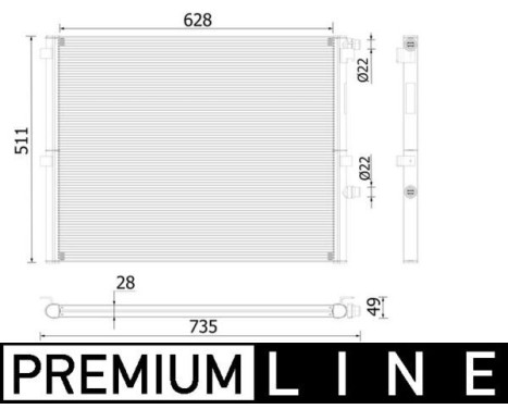Radiator, engine cooling BEHR *** PREMIUM LINE ***