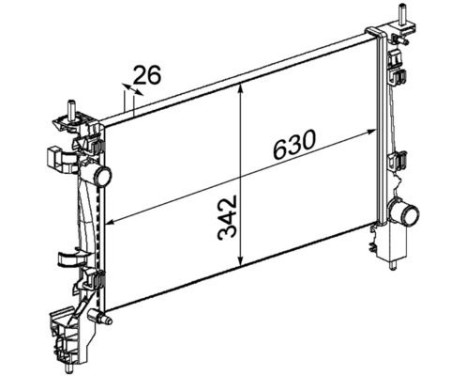 Radiator, engine cooling BEHR *** PREMIUM LINE ***