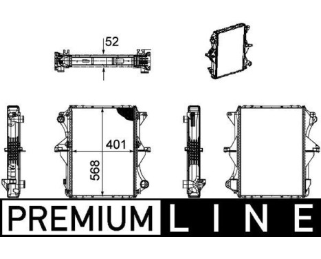 Radiator, engine cooling BEHR *** PREMIUM LINE ***