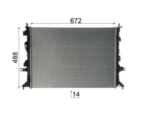 Radiator, engine cooling BEHR *** PREMIUM LINE ***, Image 10