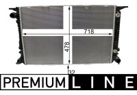 Radiator, engine cooling BEHR *** PREMIUM LINE ***