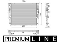 Radiator, engine cooling BEHR *** PREMIUM LINE ***