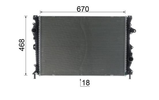 Radiator, engine cooling BEHR *** PREMIUM LINE ***, Image 10