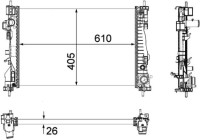 Radiator, engine cooling BEHR *** PREMIUM LINE ***