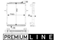 Radiator, engine cooling BEHR *** PREMIUM LINE ***