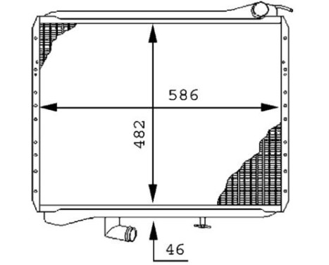 Radiator, engine cooling BEHR *** PREMIUM LINE ***, Image 2