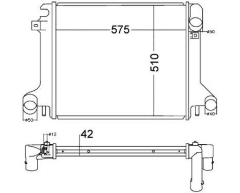 Radiator, engine cooling BEHR *** PREMIUM LINE ***