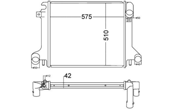 Radiator, engine cooling BEHR *** PREMIUM LINE ***