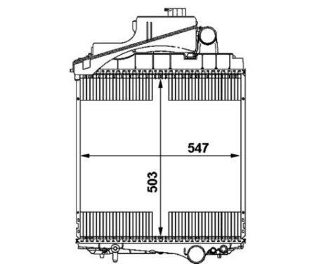 Radiator, engine cooling BEHR *** PREMIUM LINE ***, Image 2