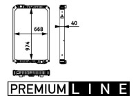 Radiator, engine cooling BEHR *** PREMIUM LINE ***
