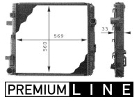 Radiator, engine cooling BEHR *** PREMIUM LINE ***