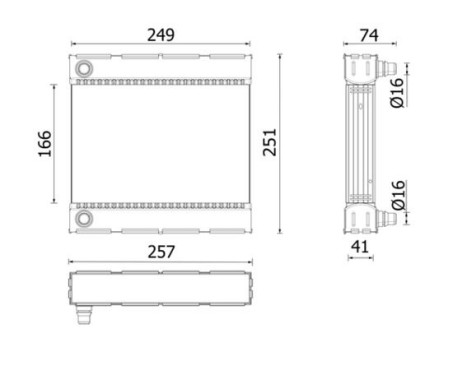 Radiator, engine cooling BEHR *** PREMIUM LINE ***