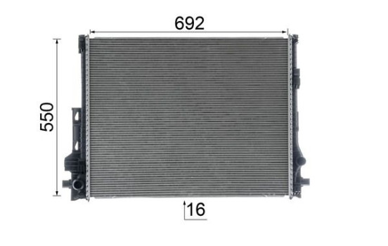 Radiator, engine cooling BEHR *** PREMIUM LINE ***, Image 11