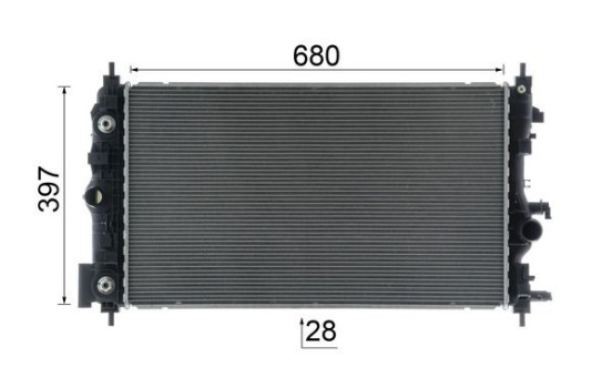 Radiator, engine cooling BEHR *** PREMIUM LINE ***, Image 11