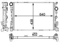 Radiator, engine cooling BEHR *** PREMIUM LINE ***