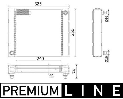 Radiator, engine cooling BEHR *** PREMIUM LINE ***