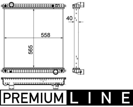 Radiator, engine cooling BEHR *** PREMIUM LINE ***