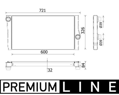 Radiator, engine cooling BEHR *** PREMIUM LINE ***