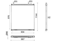 Radiator, engine cooling BEHR *** PREMIUM LINE ***