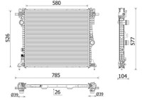 Radiator, engine cooling BEHR *** PREMIUM LINE ***