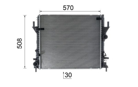Radiator, engine cooling BEHR *** PREMIUM LINE ***, Image 10