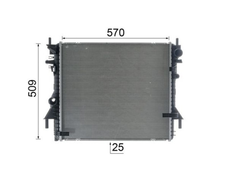 Radiator, engine cooling BEHR *** PREMIUM LINE ***, Image 12